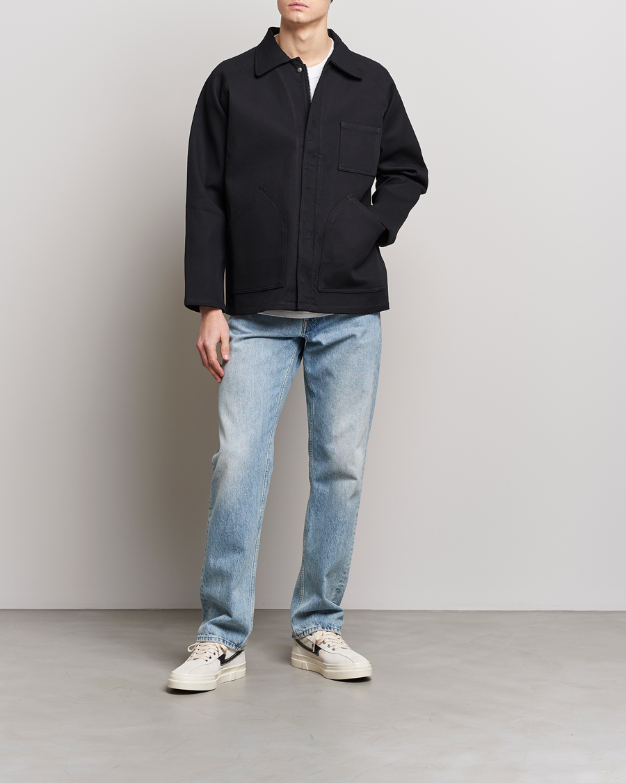 Men | Coats & Jackets | Jeanerica | Tom Heavy Workwear Shirt Jacket Black