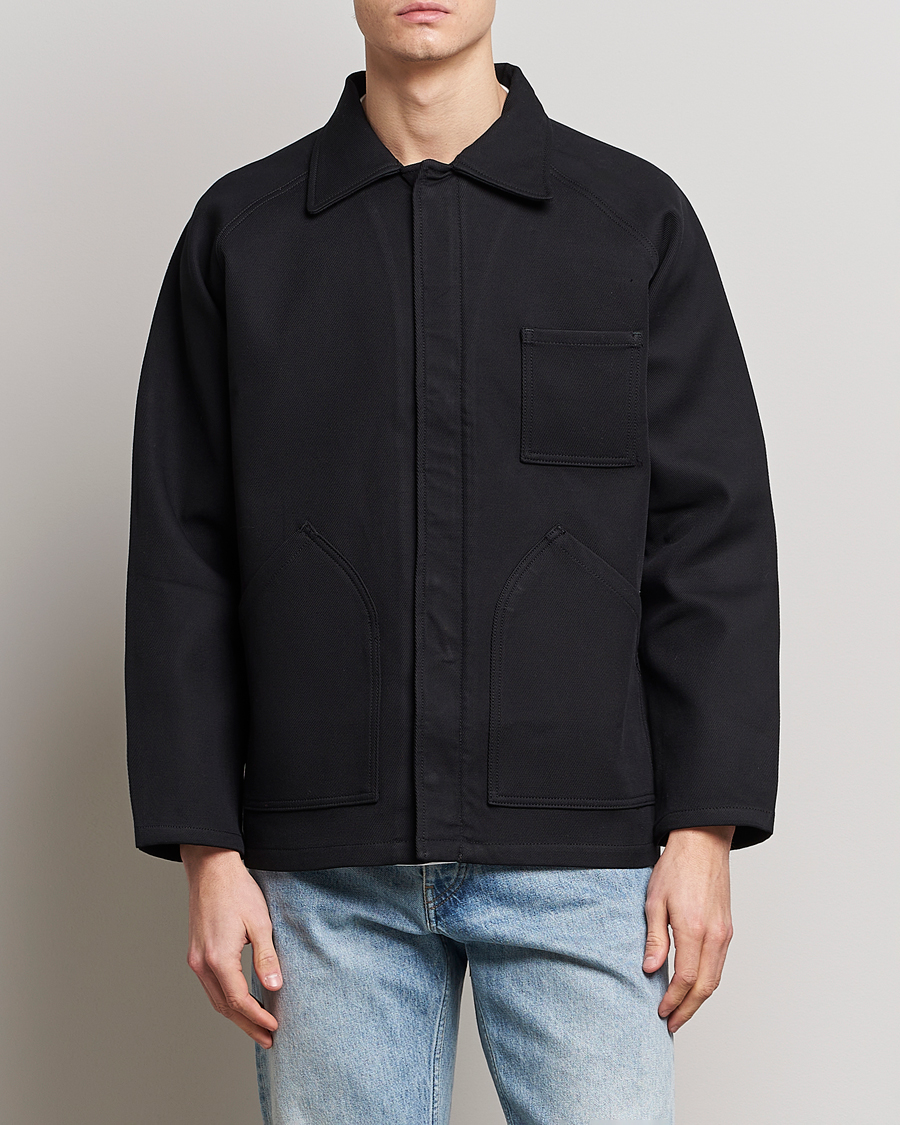 Men | Coats & Jackets | Jeanerica | Tom Heavy Workwear Shirt Jacket Black