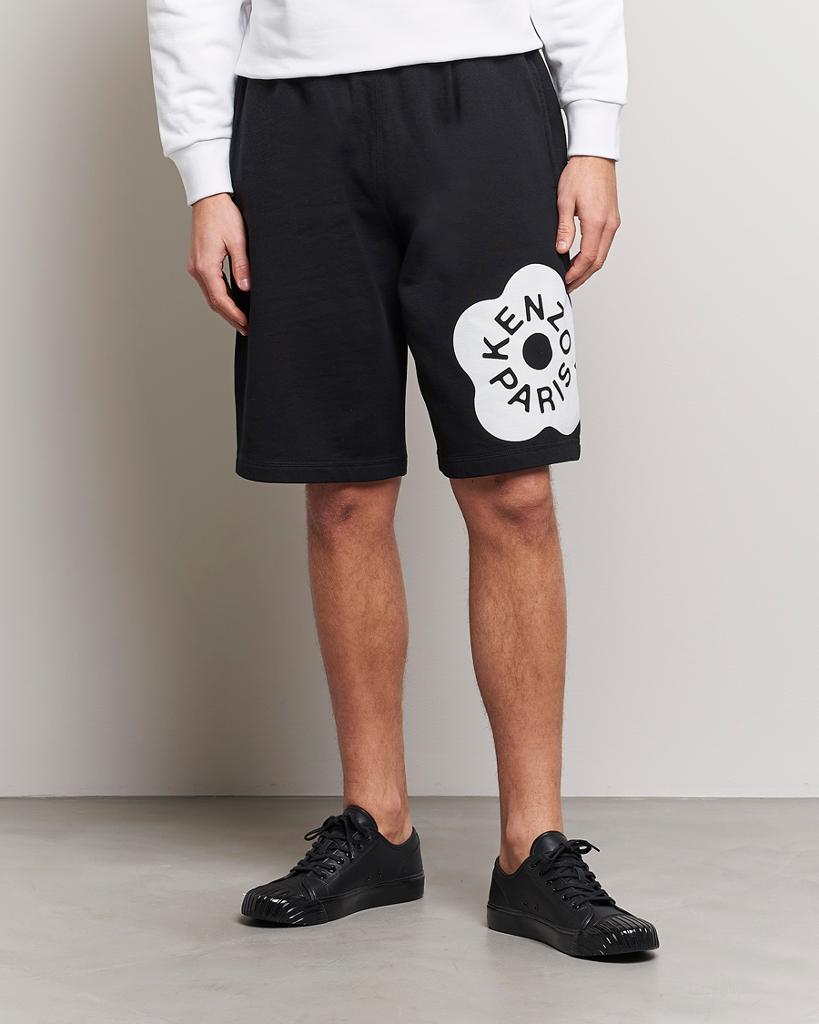 Men | Drawstring Shorts | KENZO | Boke Flower Classic Shorts Black