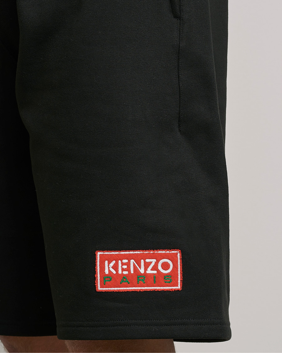 Men | Shorts | KENZO | Paris Logo Classic Shorts Black