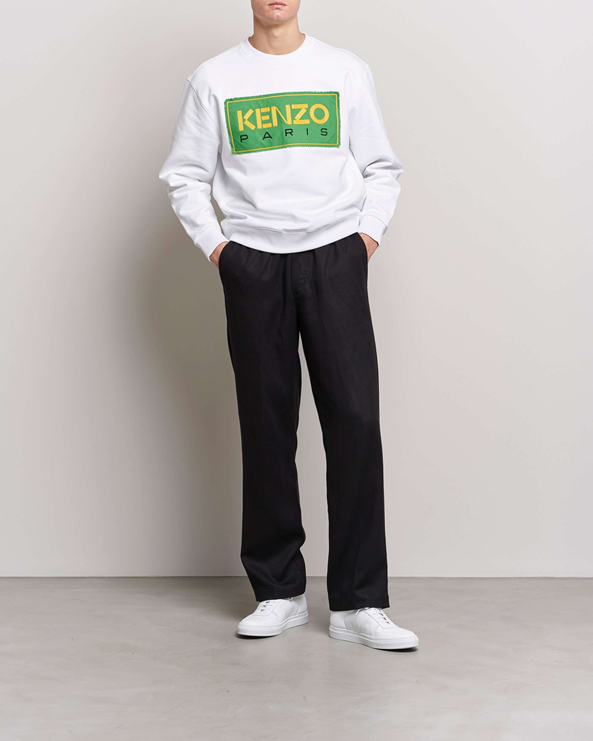 Men | Sweaters & Knitwear | KENZO | Paris Classic Sweatshirt White