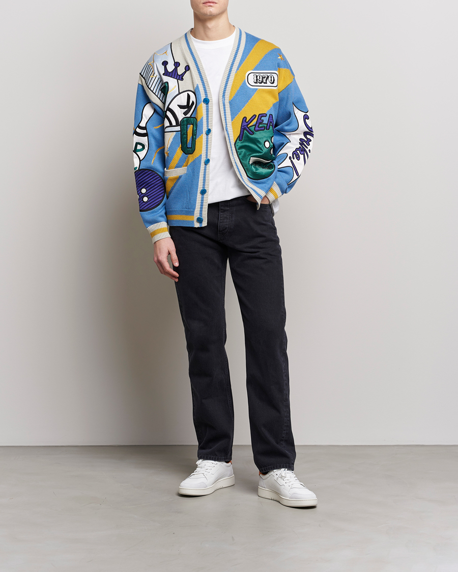 KENZO Bowling Elefant Cardigan Cyan at CareOfCarl.com