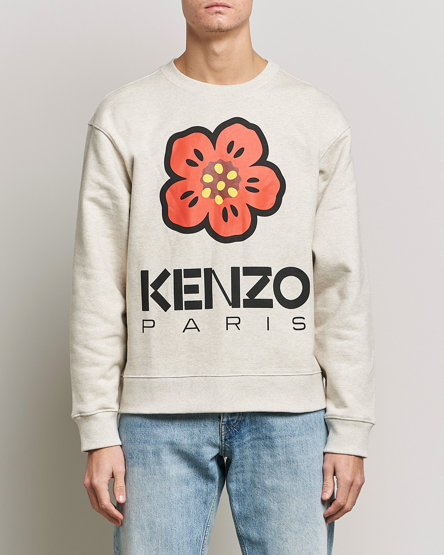 Men | Sweatshirts | KENZO | Boke Flower Sweatshirt Pale Grey