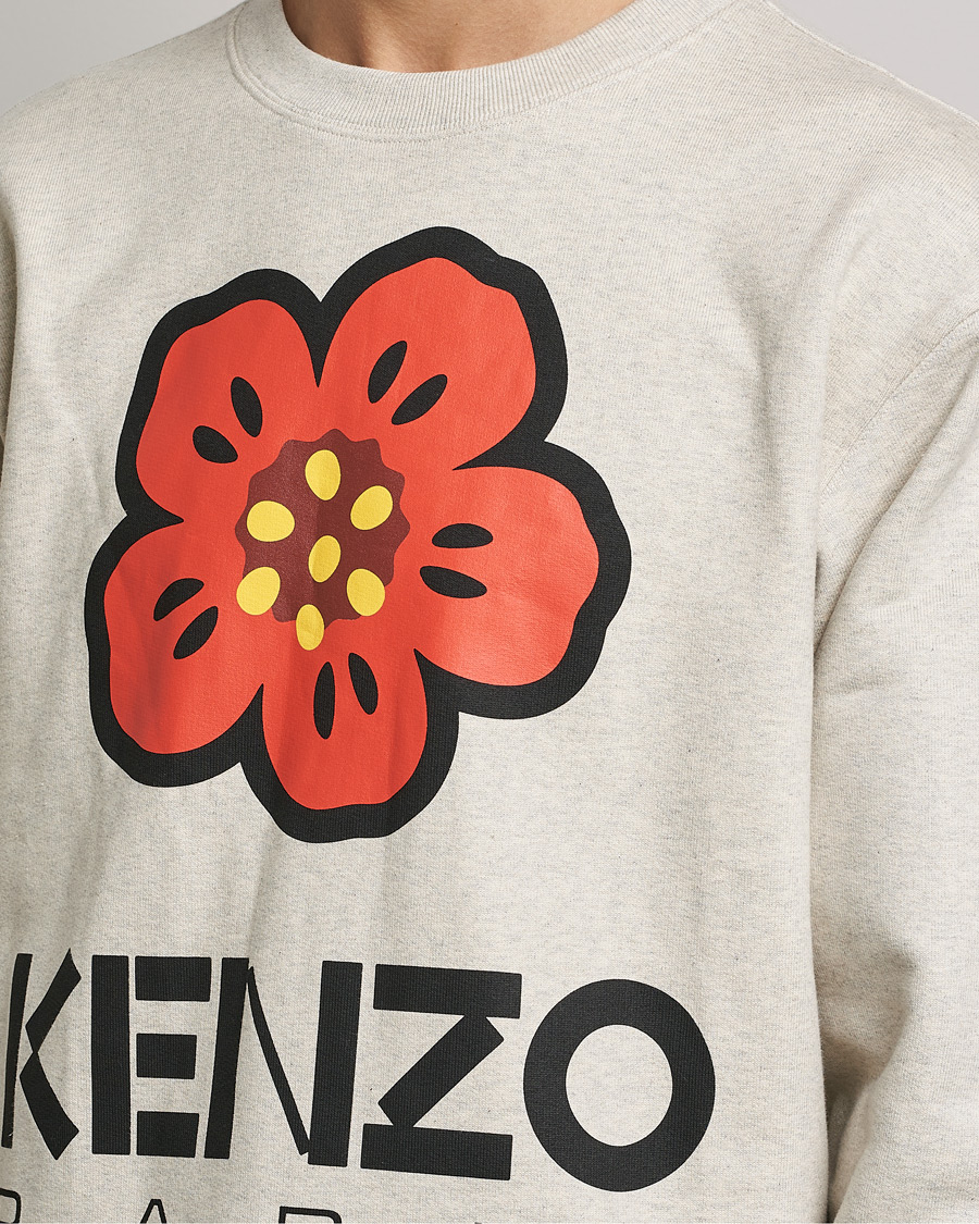 Men | Sweaters & Knitwear | KENZO | Boke Flower Sweatshirt Pale Grey