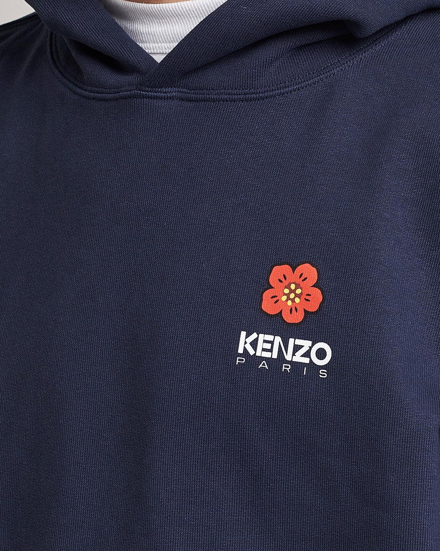 Men | Sweaters & Knitwear | KENZO | Boke Flower Hoodie Midnight Blue