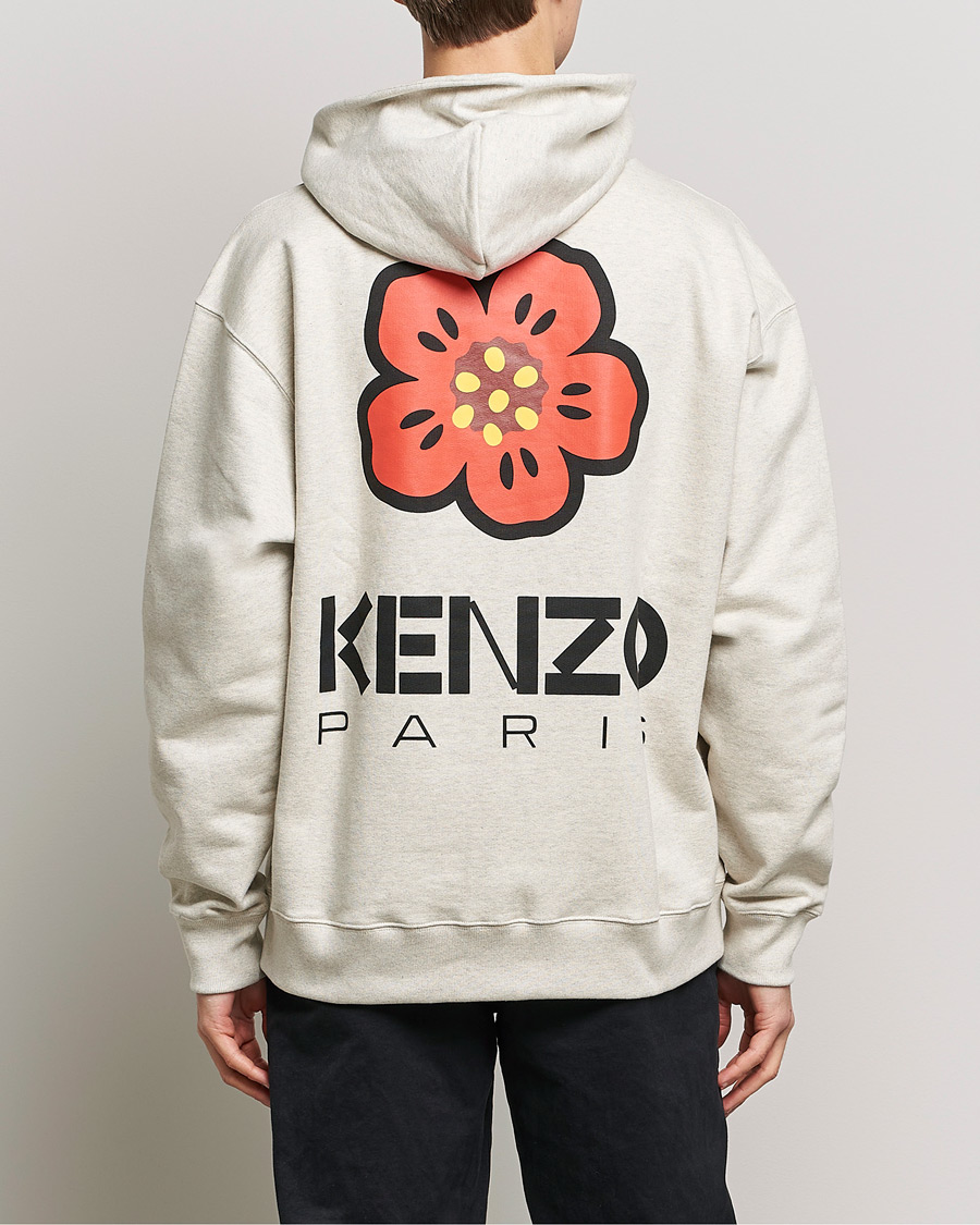KENZO Boke Flower Hoodie Pale Grey at CareOfCarl.com
