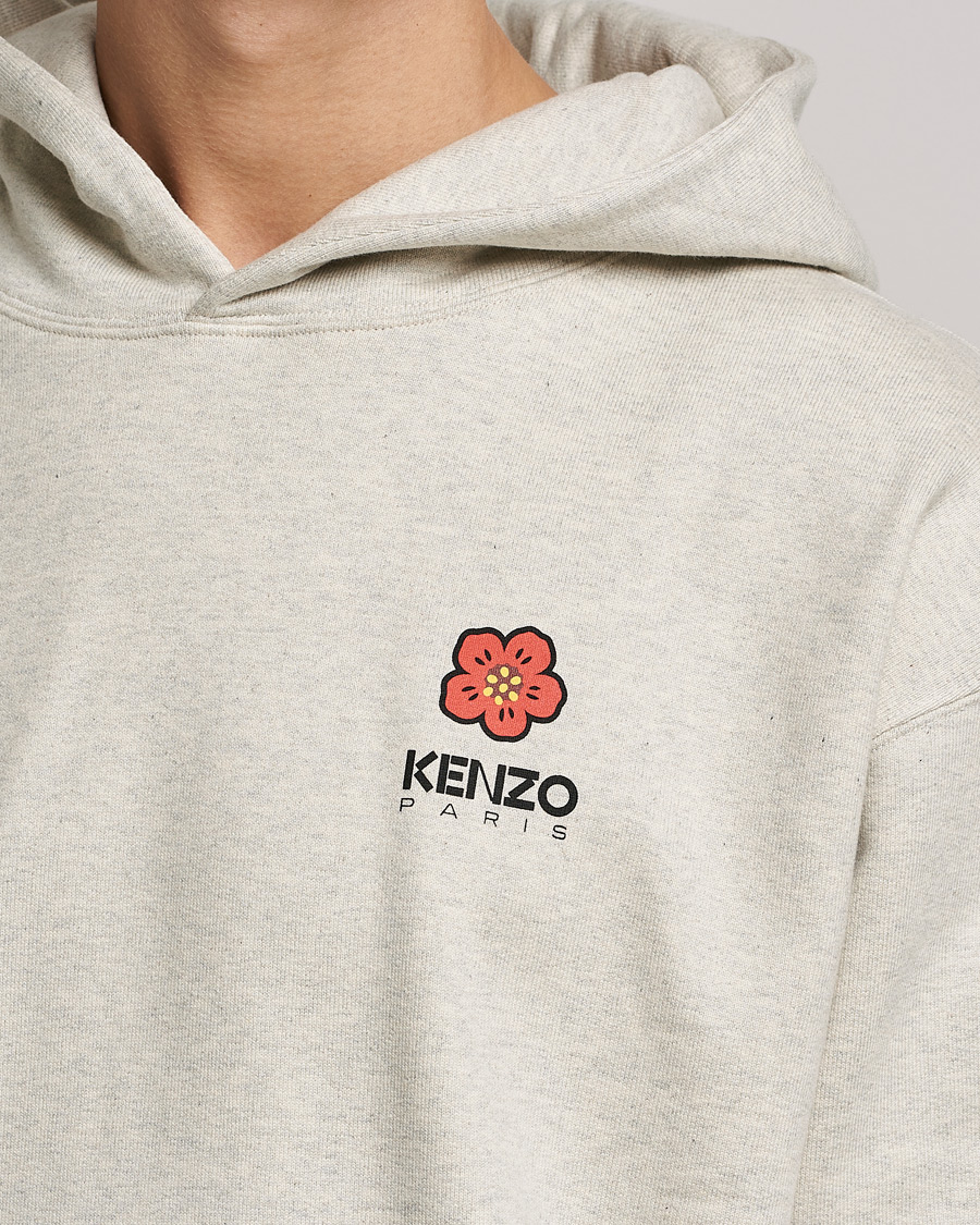Men | Sweaters & Knitwear | KENZO | Boke Flower Hoodie Pale Grey