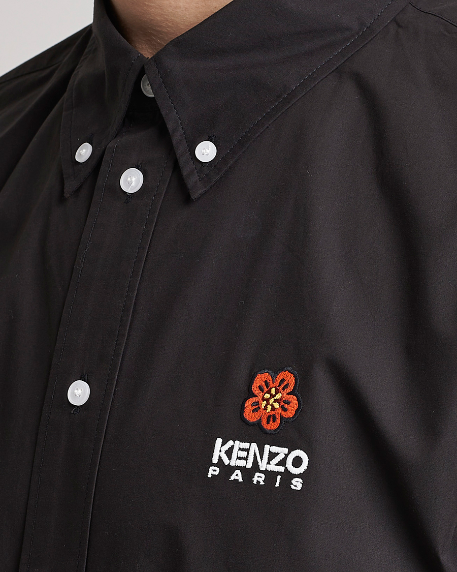 Men | Shirts | KENZO | Boke Flower Crest Casual Shirt Black