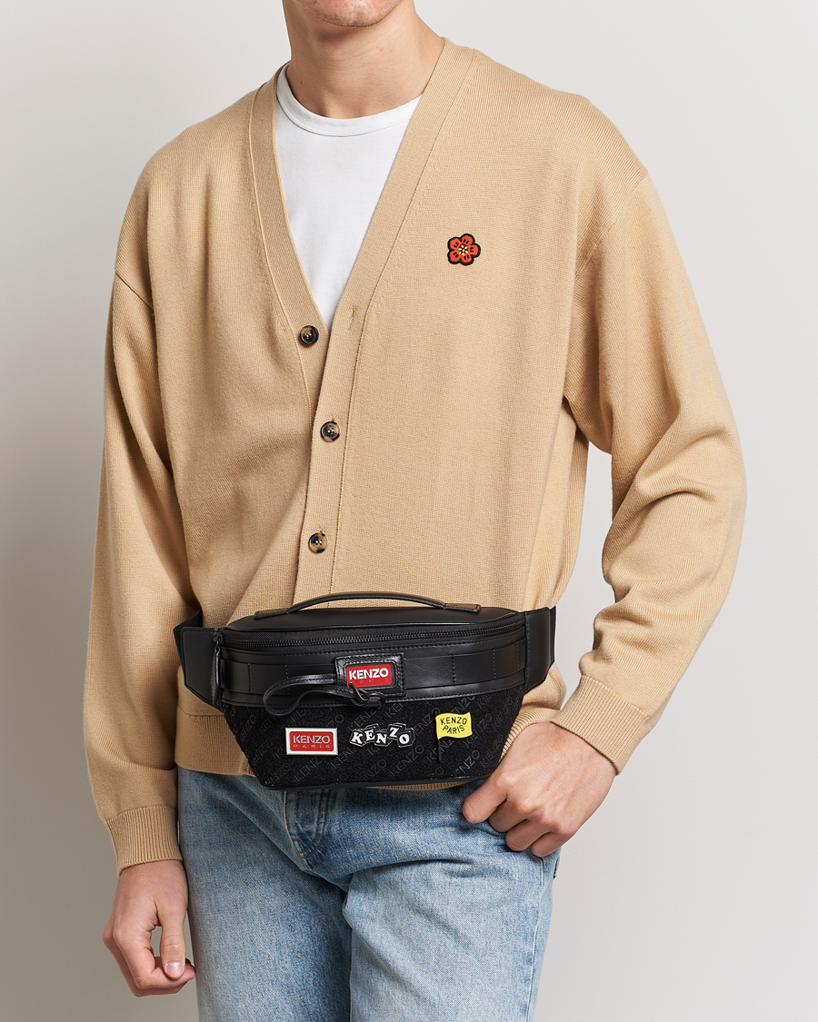 Men | Shoulder Bags | KENZO | Belt Leather Bag Black