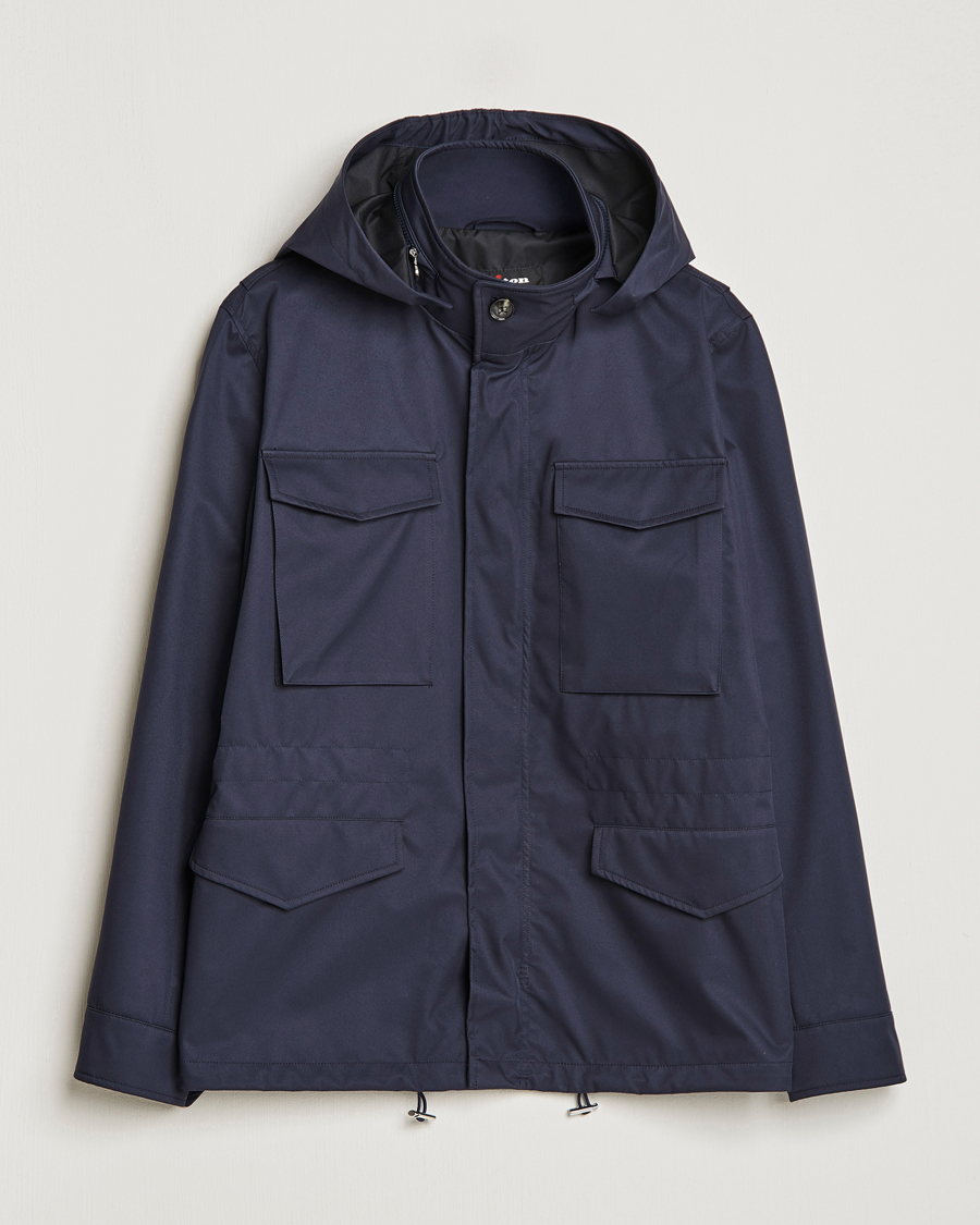 Men | Coats & Jackets | Kiton | Nylon Field Jacket Navy