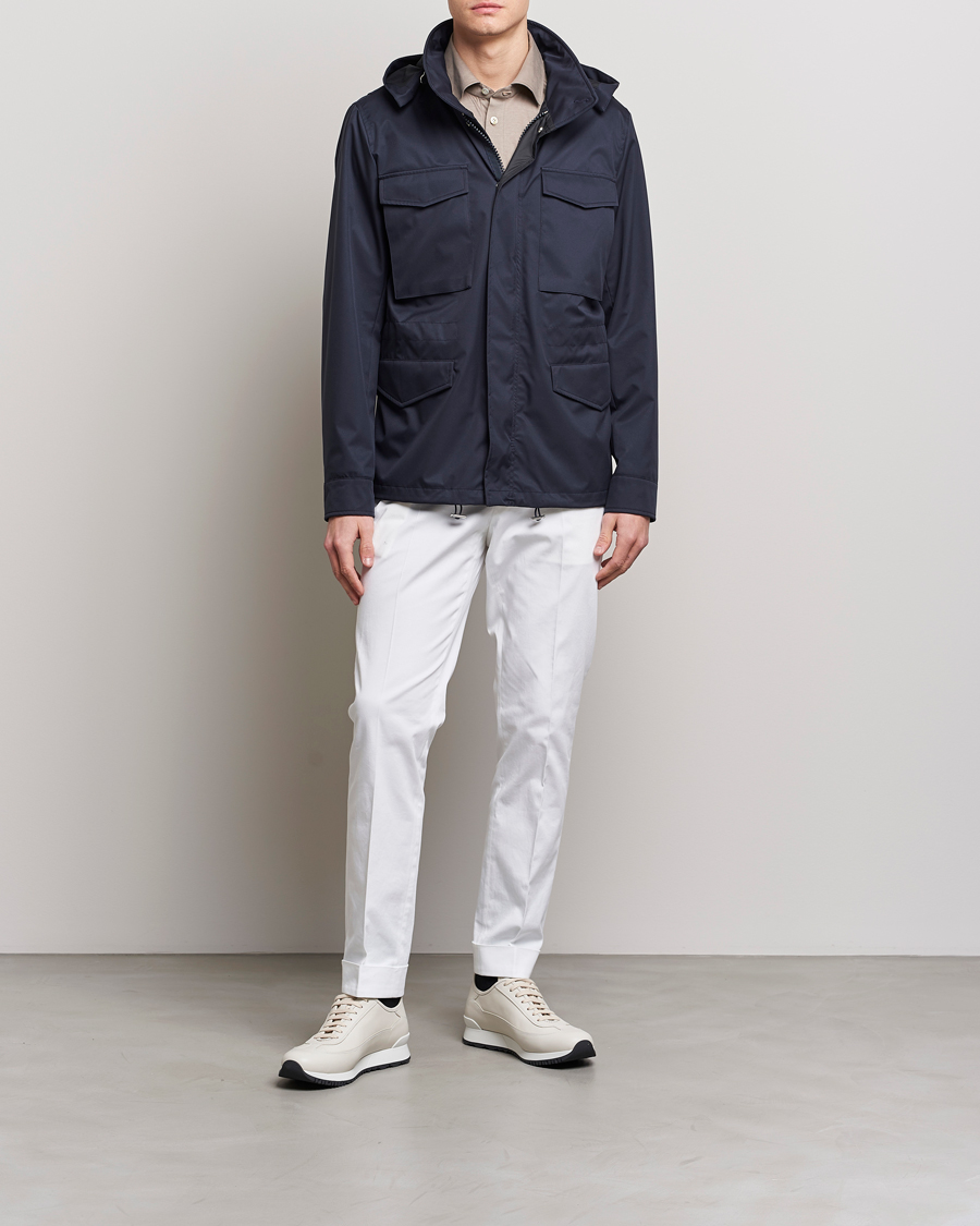 Men | Coats & Jackets | Kiton | Nylon Field Jacket Navy