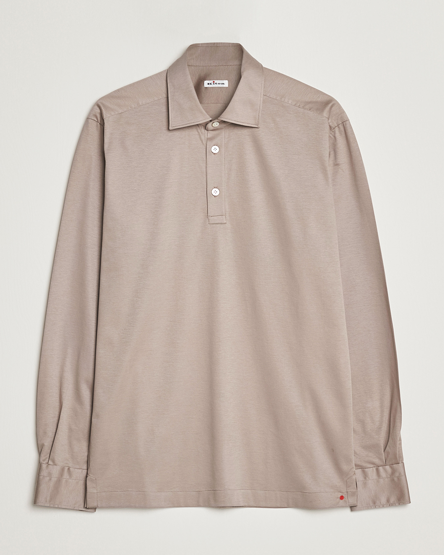 Men | Shirts | Kiton | Popover Shirt Beige