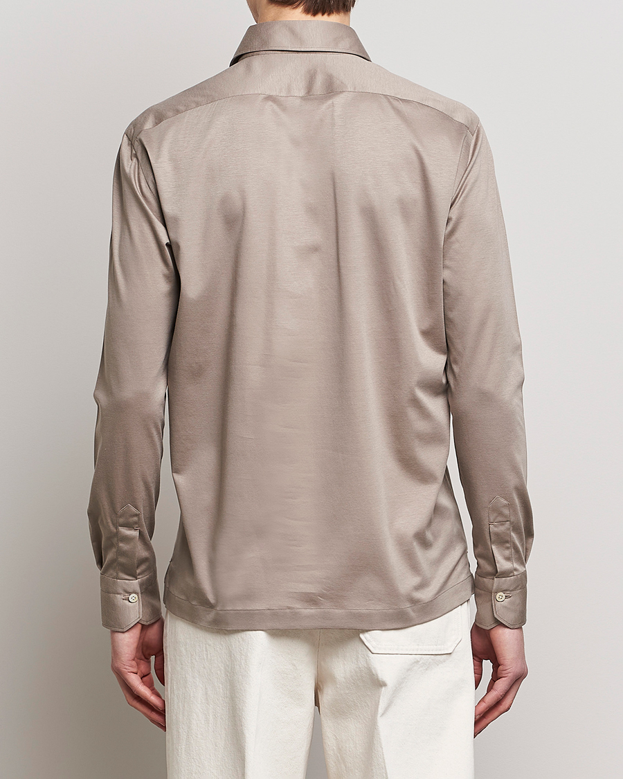 Men | Shirts | Kiton | Popover Shirt Beige