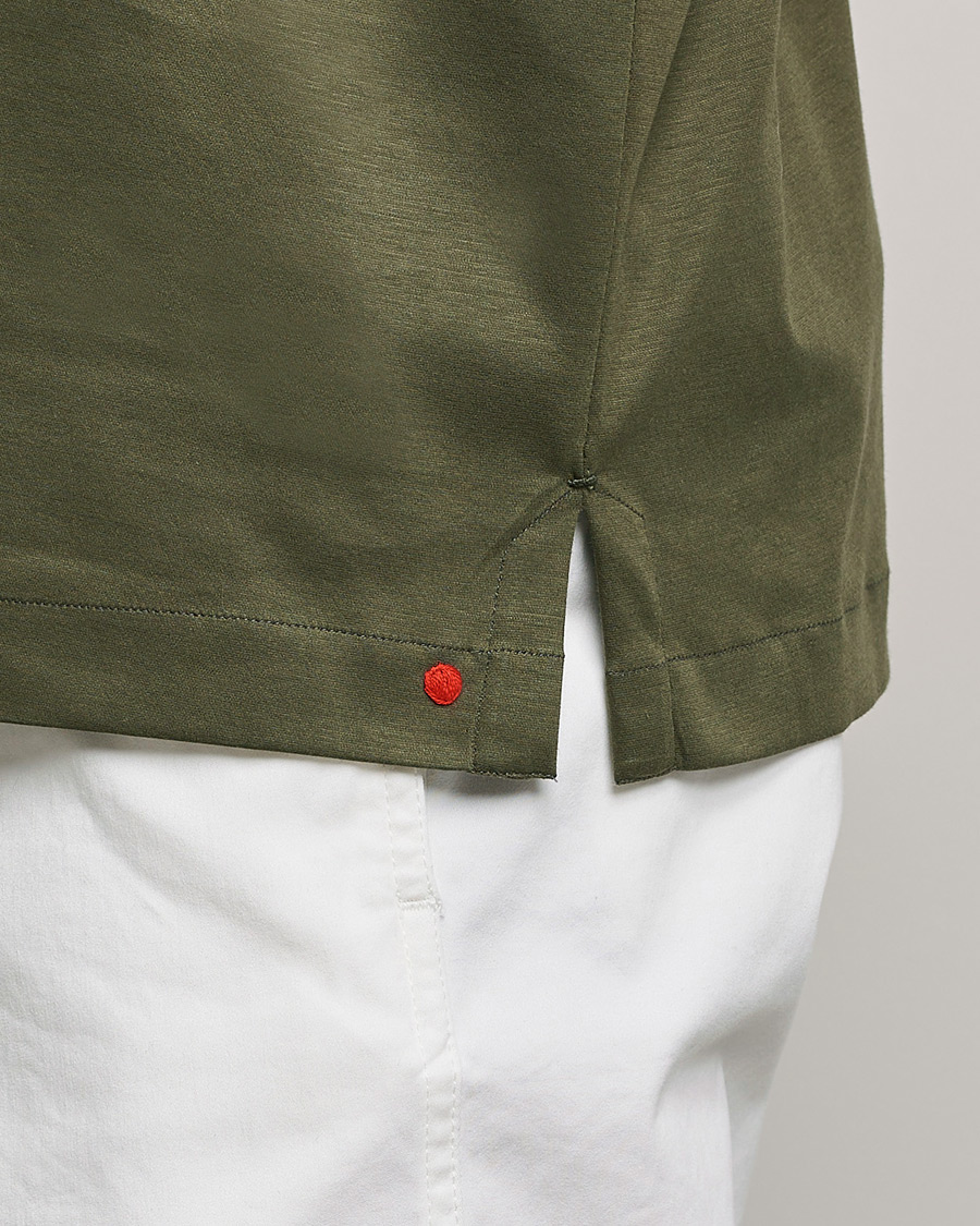 Men | Shirts | Kiton | Popover Shirt Dark Olive