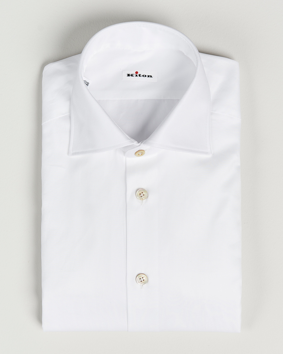 Men | Shirts | Kiton | Slim Fit Dress Shirt White