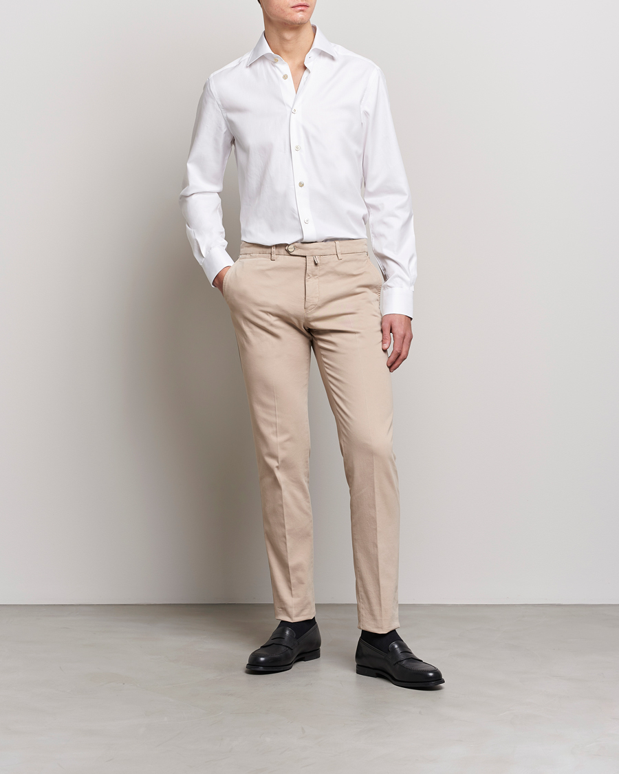Men | Shirts | Kiton | Slim Fit Dress Shirt White