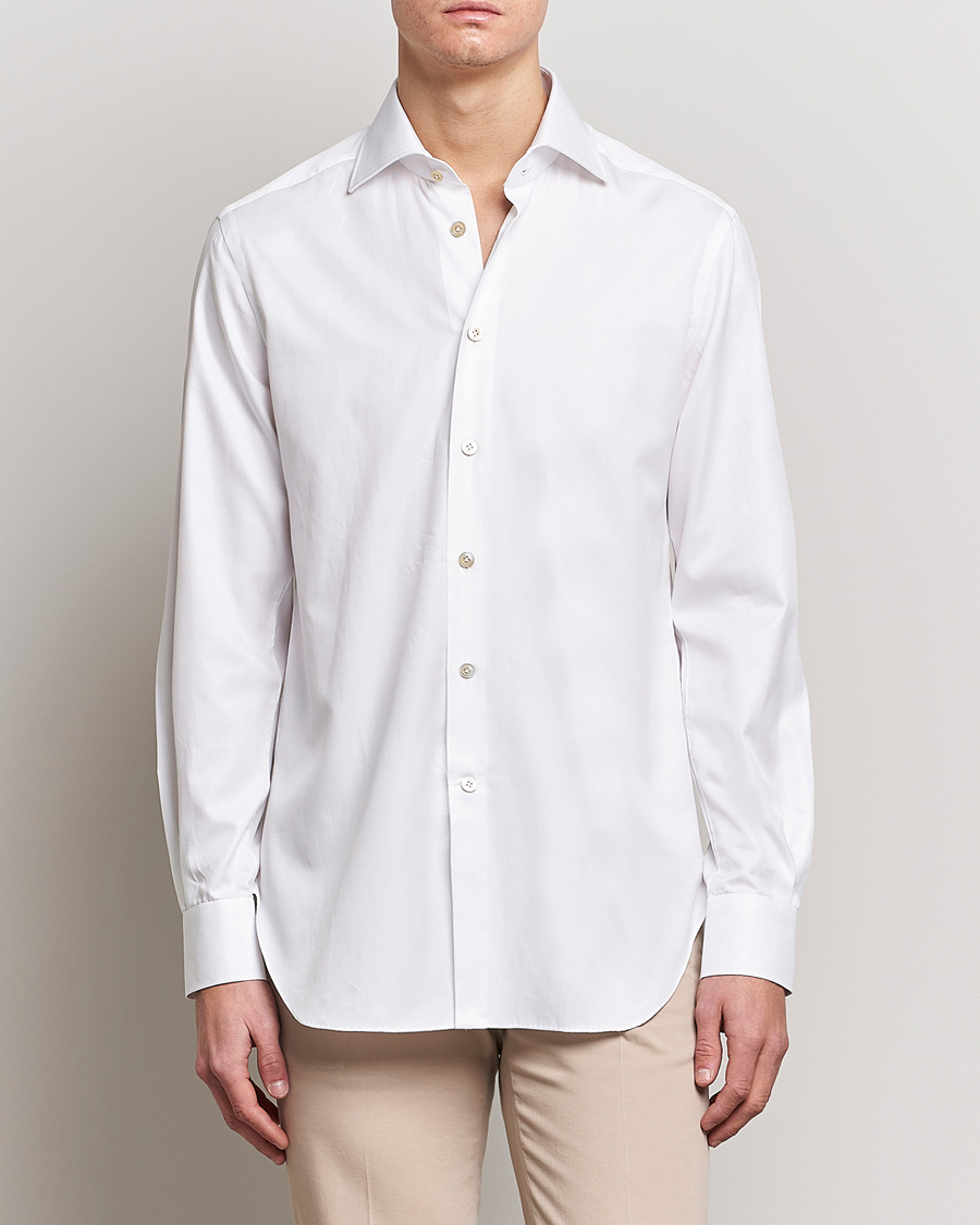 Men | Kiton | Kiton | Slim Fit Dress Shirt White