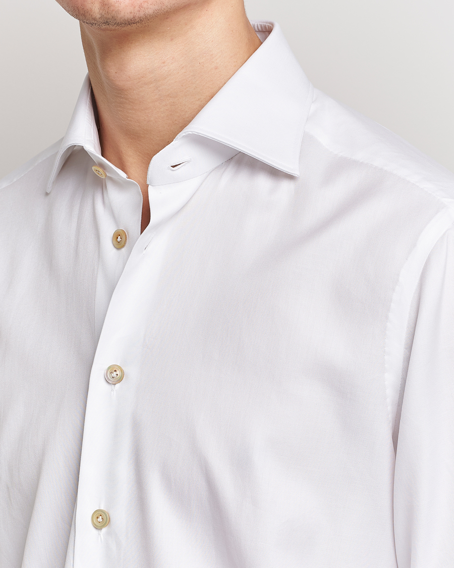 Men | Shirts | Kiton | Slim Fit Dress Shirt White
