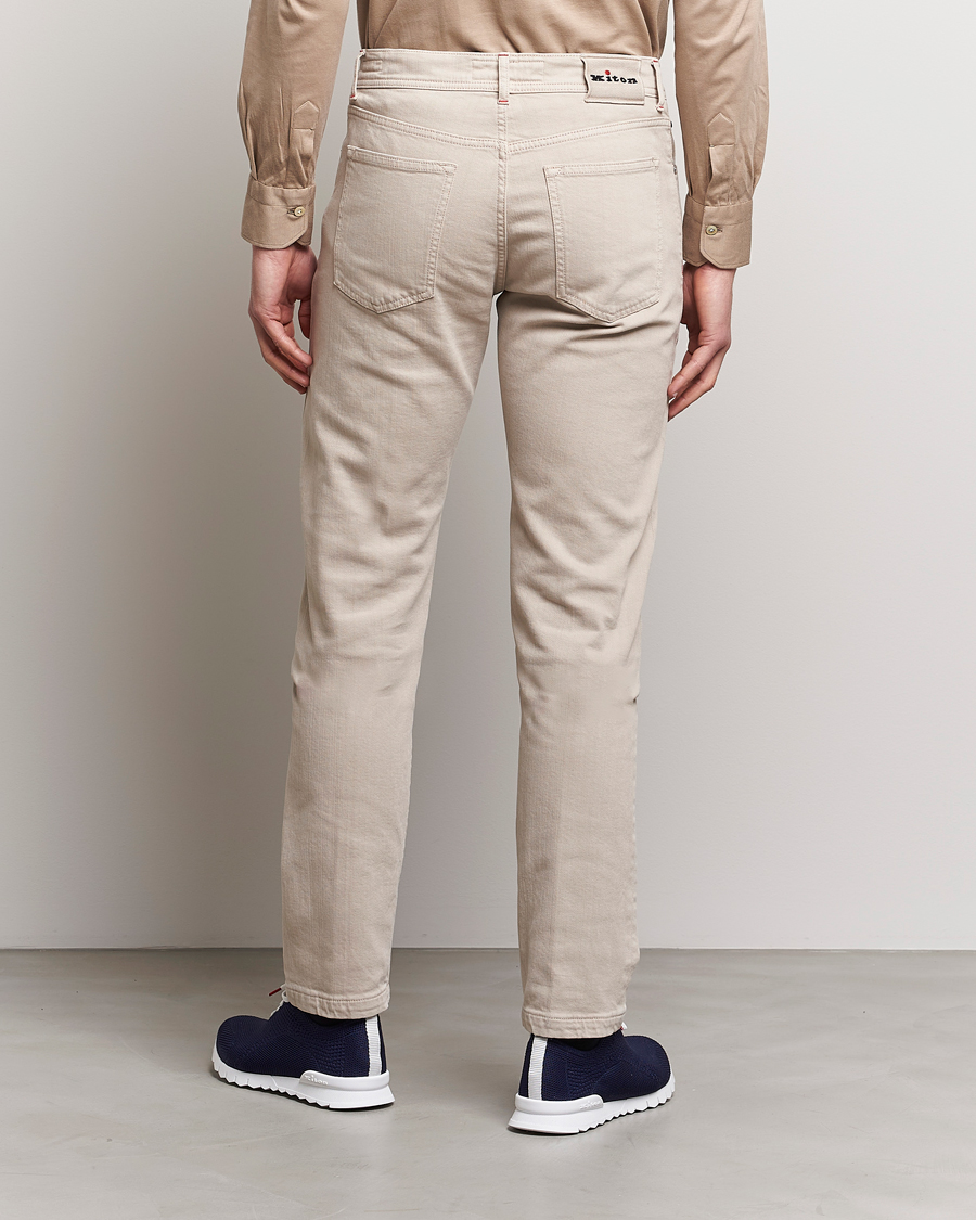 Men | Trousers | Kiton | Kurabo 5-Pocket Pants Light Beige