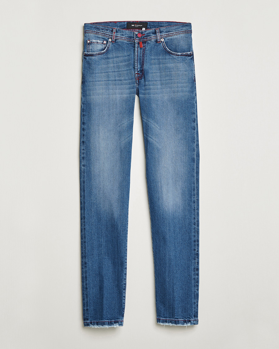 Men | Jeans | Kiton | Kurabo Denim Jeans Light Indigo
