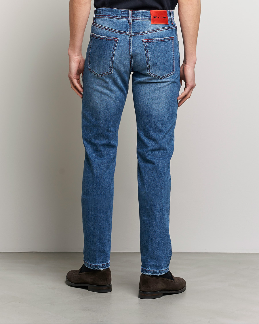 Men | Jeans | Kiton | Kurabo Denim Jeans Light Indigo