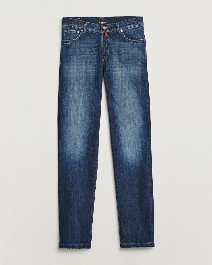 Men | Jeans | Kiton | Kurabo Denim Jeans Dark Indigo