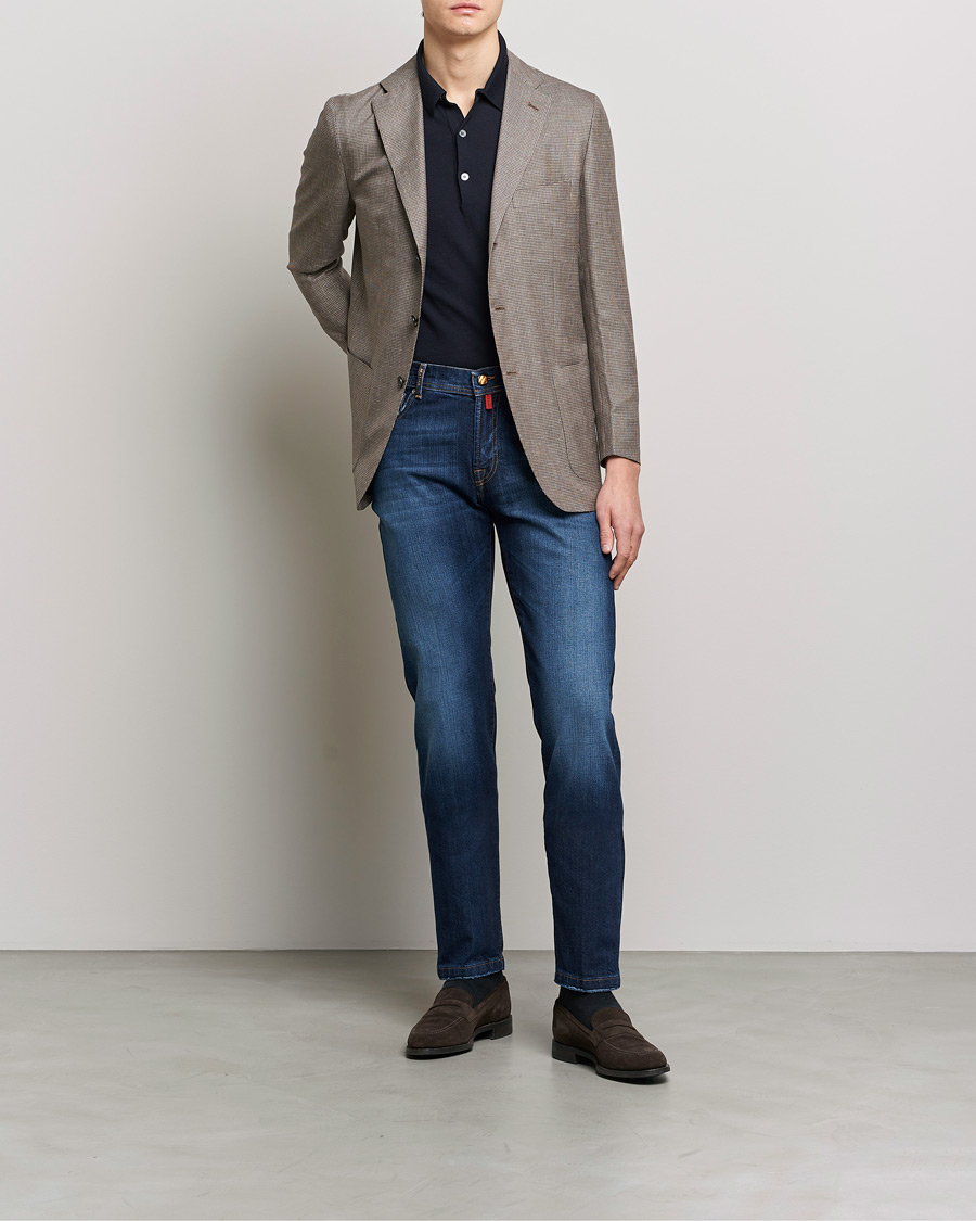 Men | Jeans | Kiton | Kurabo Denim Jeans Dark Indigo