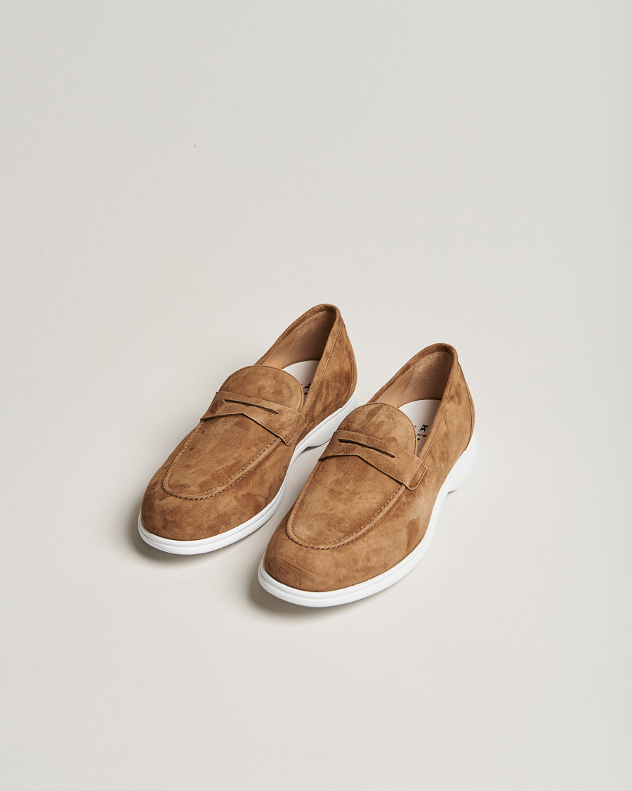 Men | Loafers | Kiton | Summer Loafers Brown Suede
