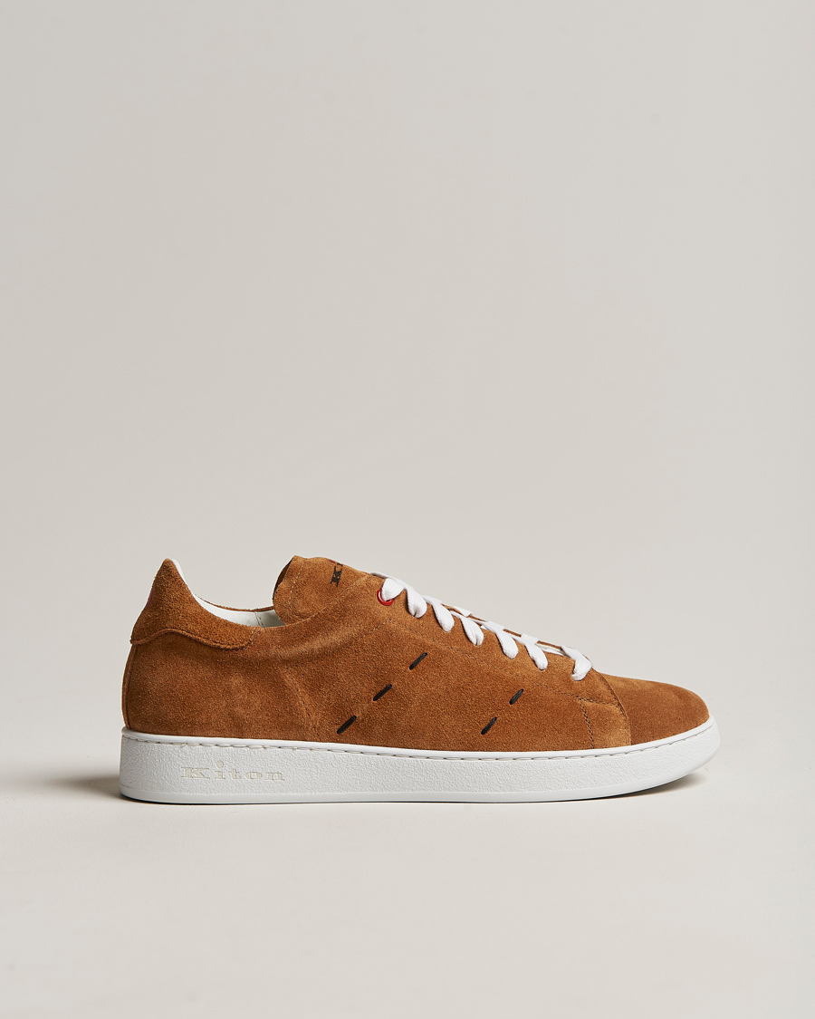 Men | Kiton Plain Sneakers Brown Suede | Kiton | Plain Sneakers Brown Suede