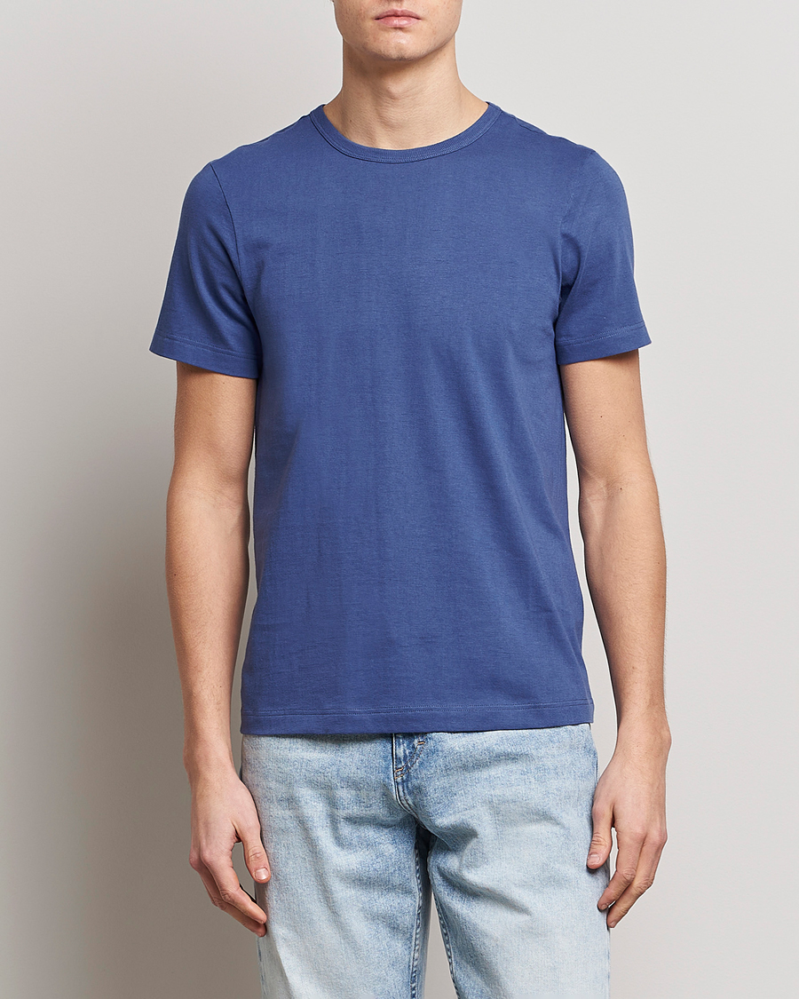 Men |  | Merz b. Schwanen | 1950s Classic Loopwheeled T-Shirt Pacific Blue