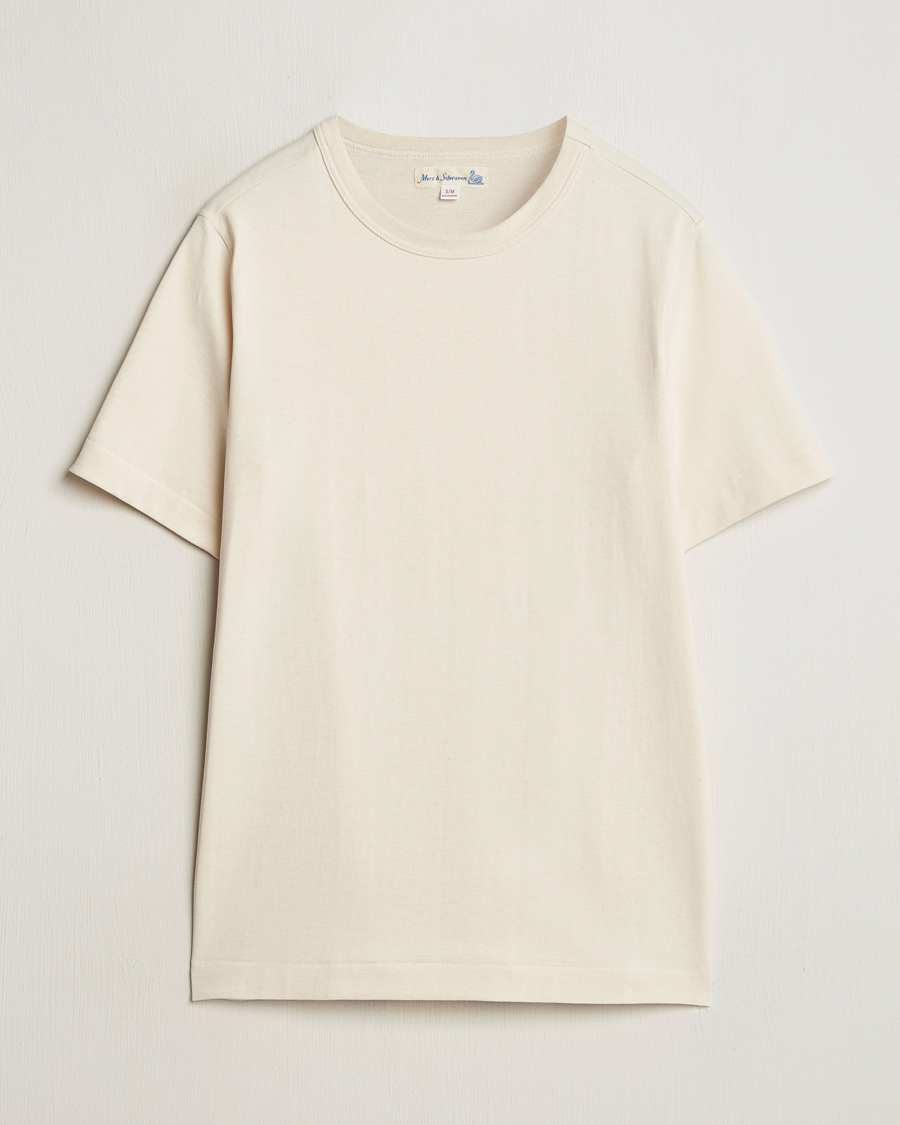 Men | T-Shirts | Merz b. Schwanen | Relaxed Fit Loopwheeled T-Shirt Nature