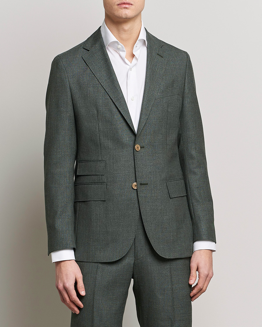 Men | Morris Heritage | Morris Heritage | Keith Tropical Wool Suit Blazer Green