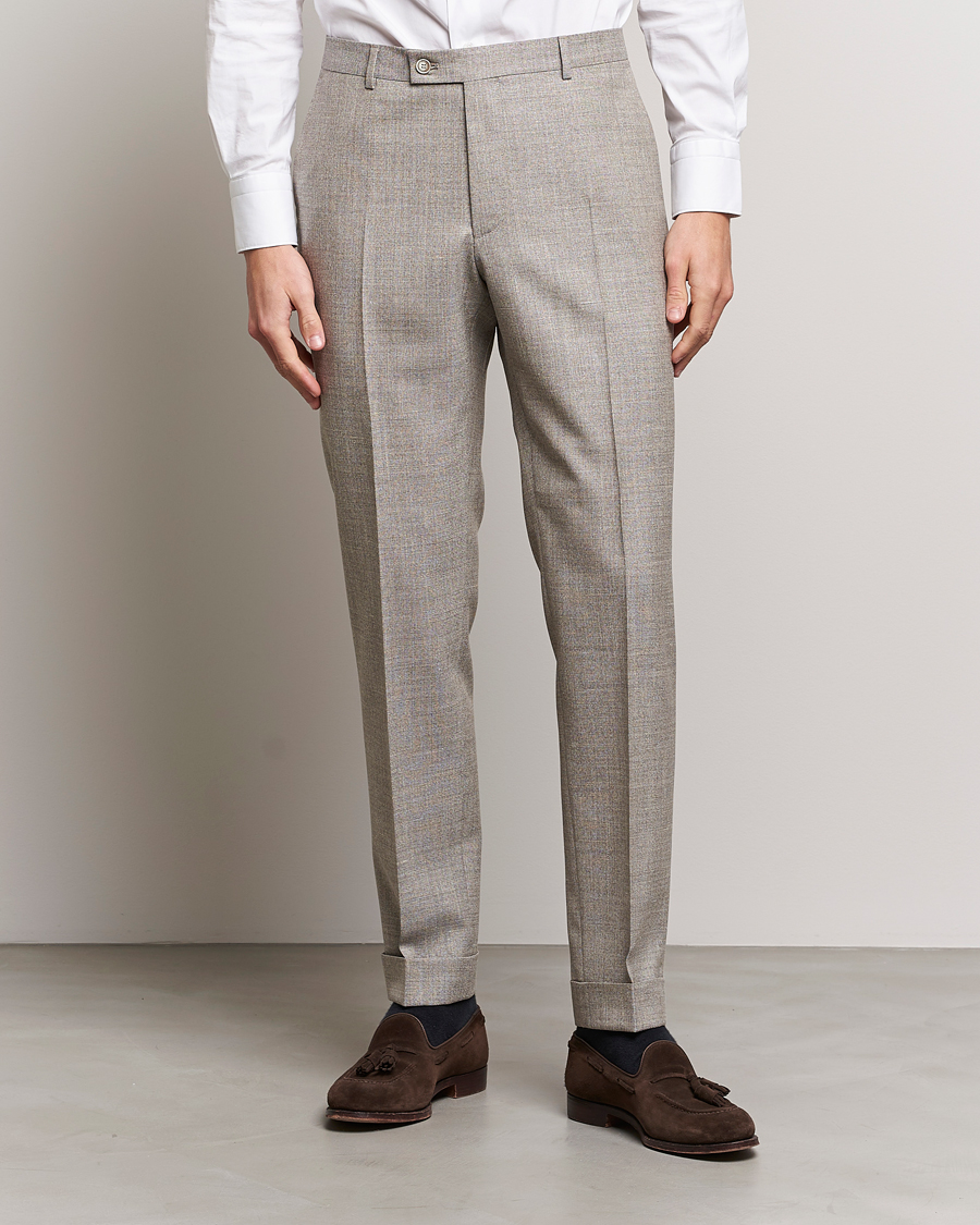 Men | Suit Trousers | Morris Heritage | Jack Tropical Suit Trousers Khaki