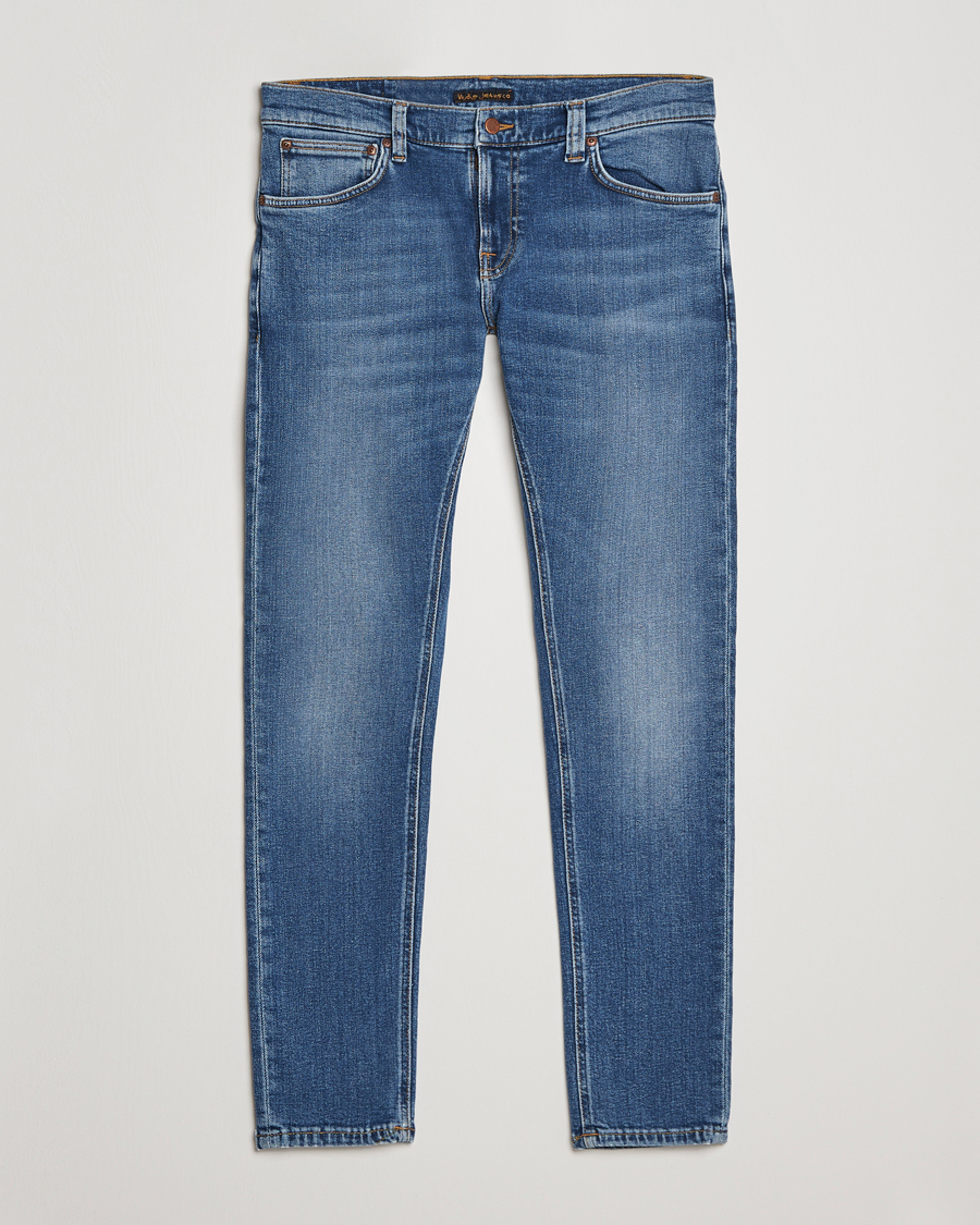 Men | Jeans | Nudie Jeans | Tight Terry Jeans Inbetween Blues