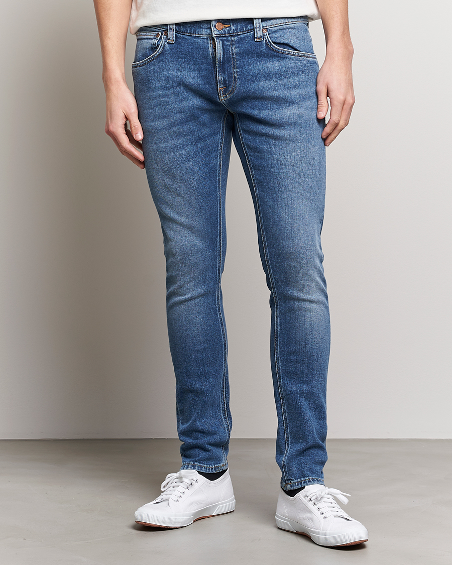 Men | Jeans | Nudie Jeans | Tight Terry Jeans Inbetween Blues