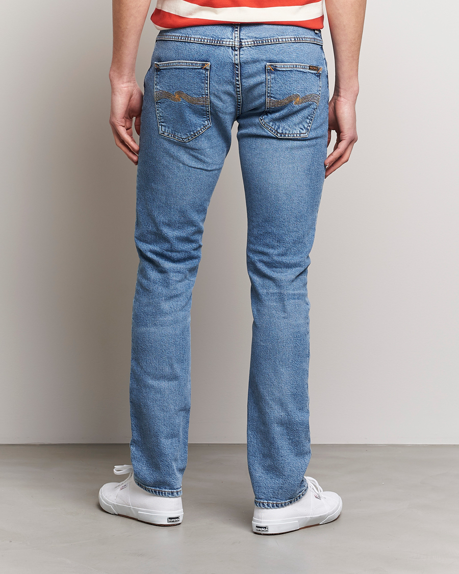 Men | Jeans | Nudie Jeans | Grim Tim Jeans Worn Pale Blue