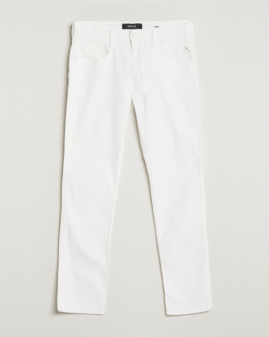 Replay Anbass Stretch Jeans White at CareOfCarl.com