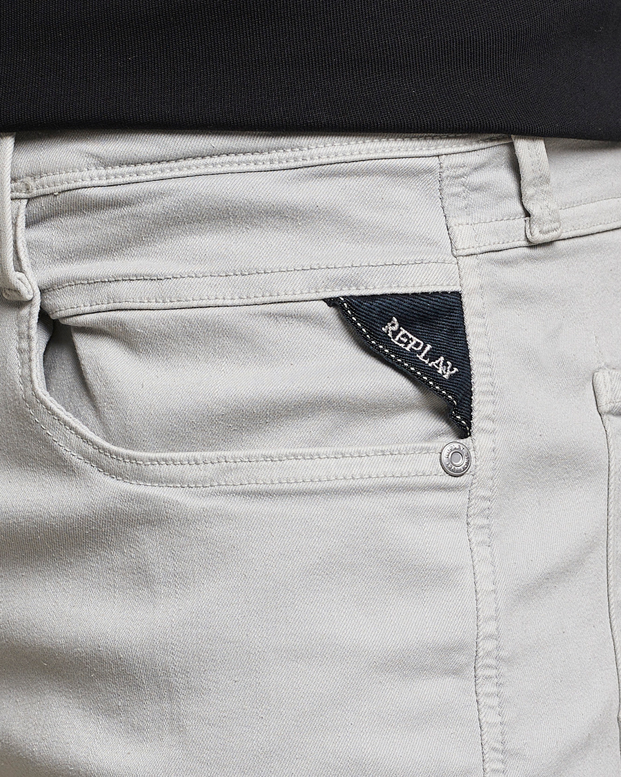 Men | Trousers | Replay | Anbass Hyperflex X.Lite 5-Pocket Pants Chaulk Grey