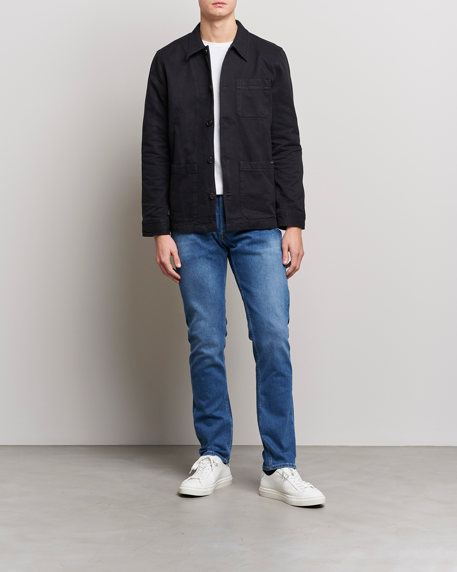 Men | Jeans | Replay | Grover Straight Fit Stretch Jeans Medium Blue