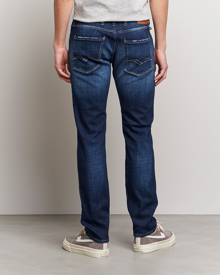 Men | Jeans | Replay | Anbass Power Stretch 1 Year Wash Jeans Dark Blue