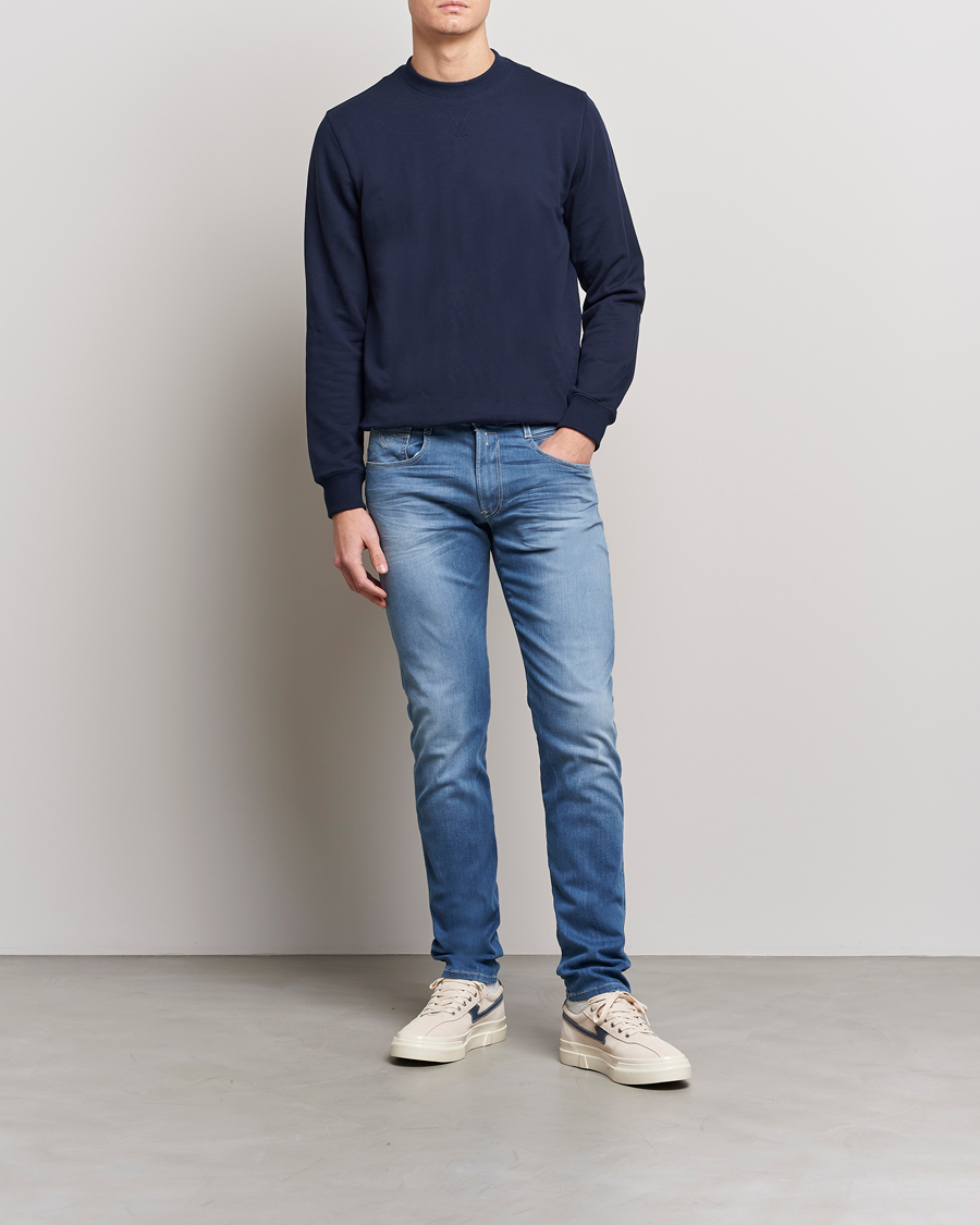 Men | Jeans | Replay | Anbass Hyperflex Recyceled 360 Jeans Medium Blue