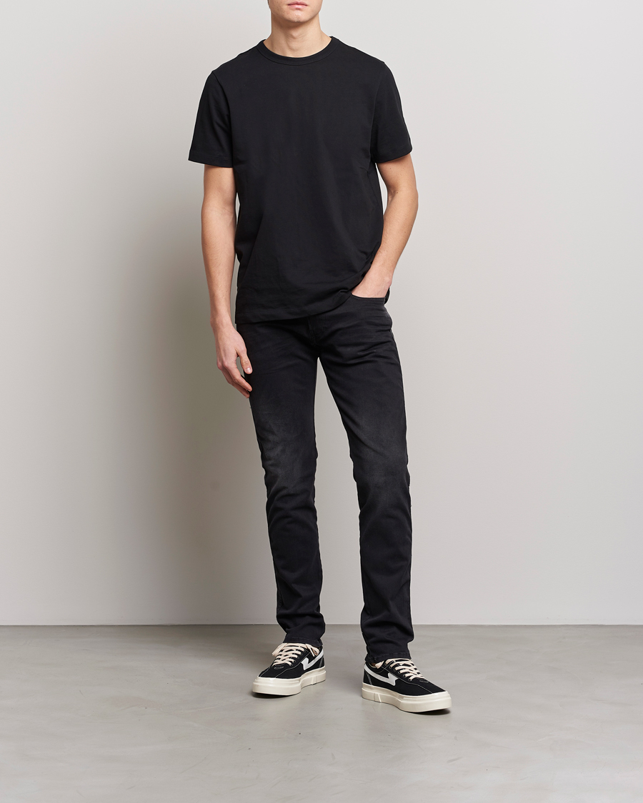 Men | Jeans | Replay | Anbass Hyperflex Recyceled 360 Jeans Washed Black