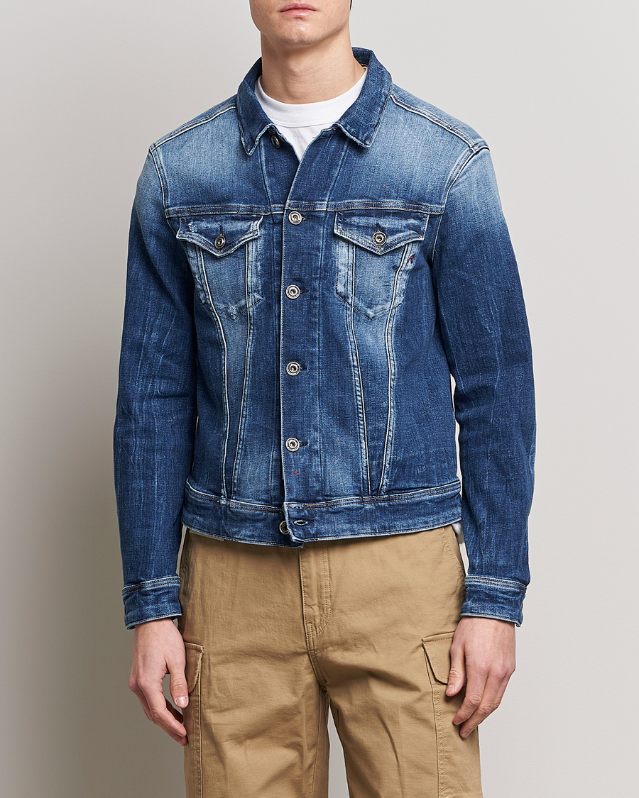 Men | Classic jackets | Replay | Vintage 5 Year Wash Denim Jacket Medium Blue