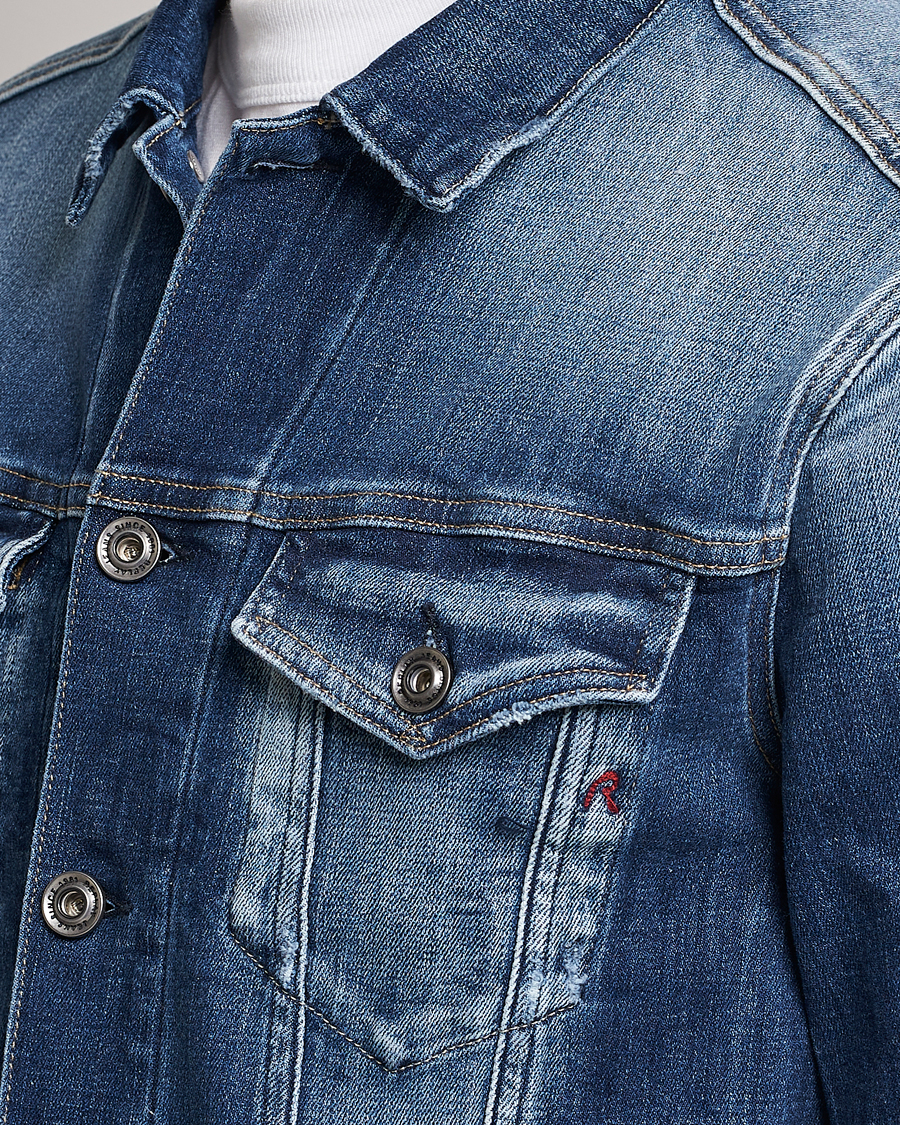 Men | Coats & Jackets | Replay | Vintage 5 Year Wash Denim Jacket Medium Blue