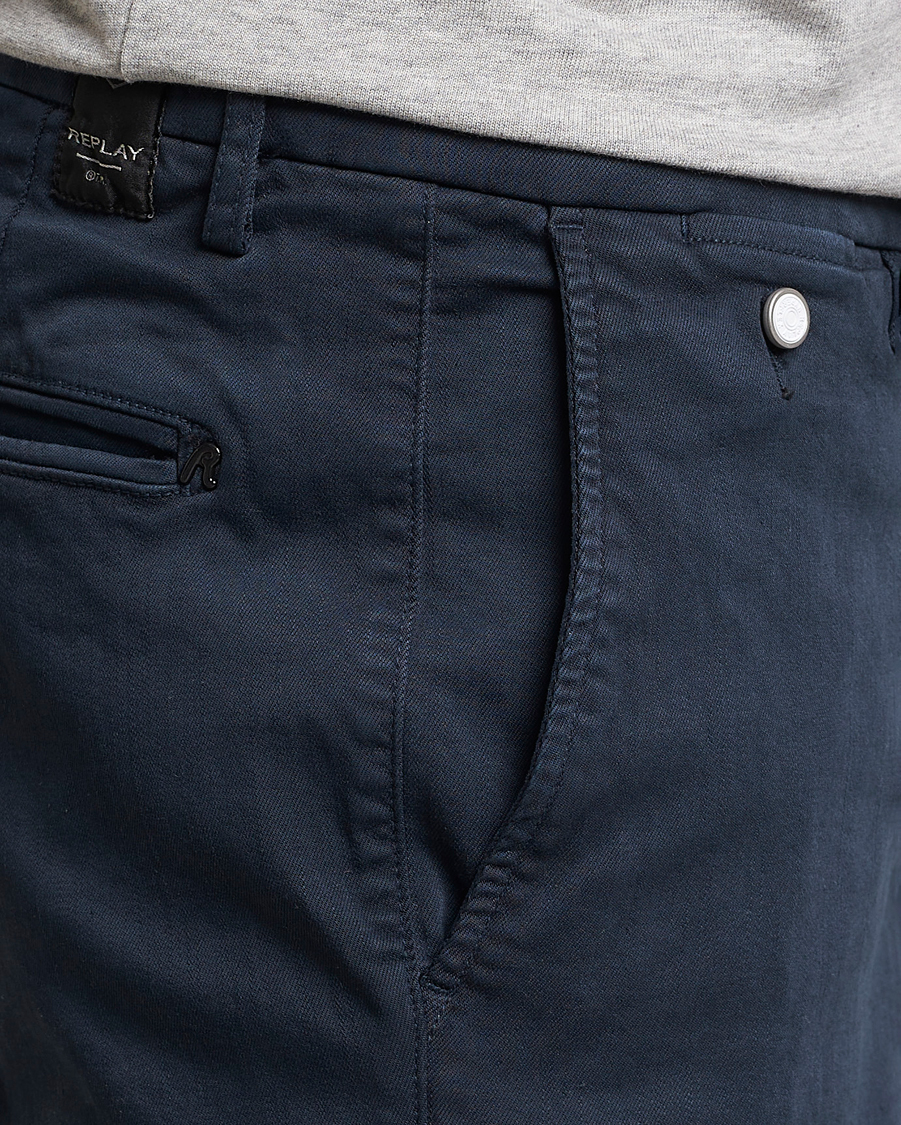 Men | Shorts | Replay | Benni Hyperflex Shorts Navy