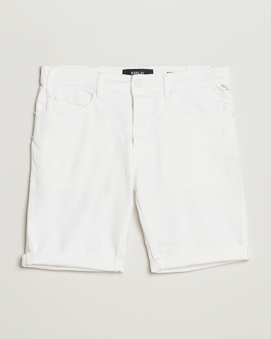 Men | Shorts | Replay | RBJ901 Super Stretch Jeans Shorts White