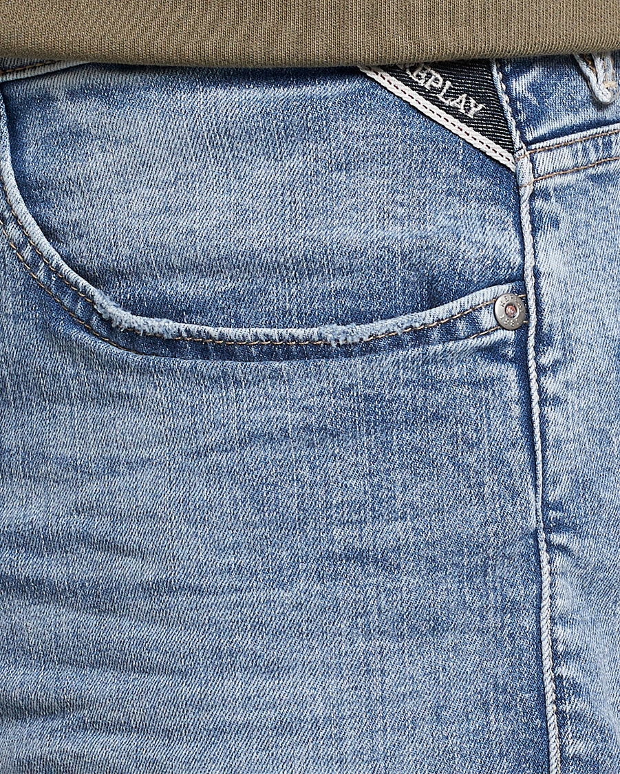 Men | Shorts | Replay | RBJ901 Super Stretch Bio Denim Shorts Light Blue