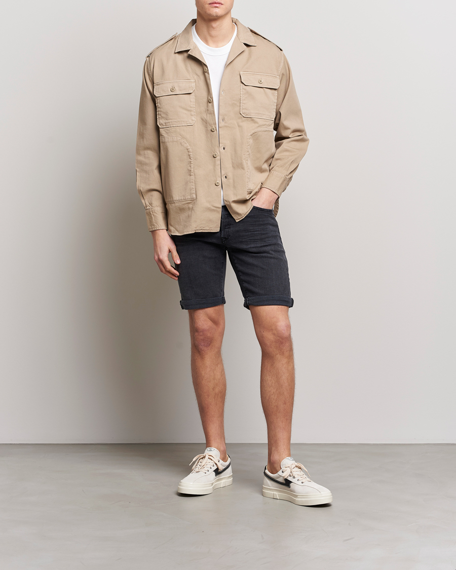 Men | Shorts | Replay | RBJ901 Super Stretch Bio Denim Shorts Washed Black