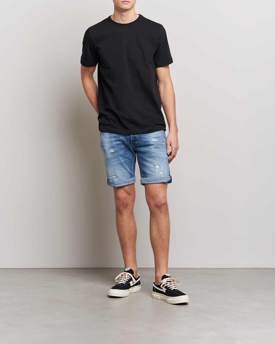 Men | Shorts | Replay | RBJ901 Stretch 5 Year Wash Denim Shorts Medium Blue