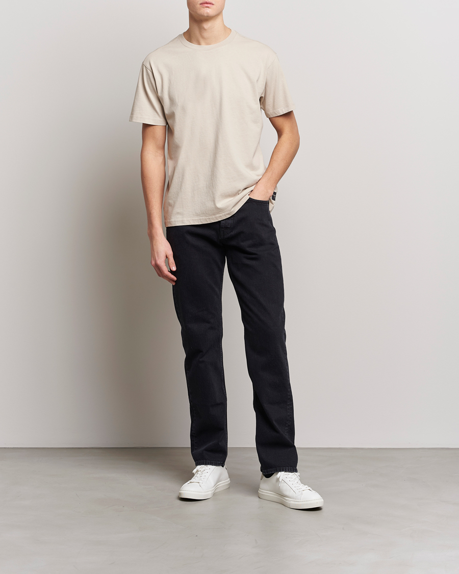 Men | T-Shirts | Replay | Sartoriale Heavy Crew Neck T-Shirt Cement